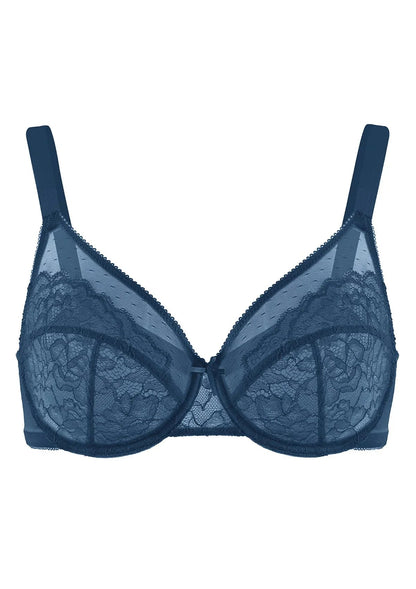 Enchante Unlined Non-padded Lace Underwire Bra