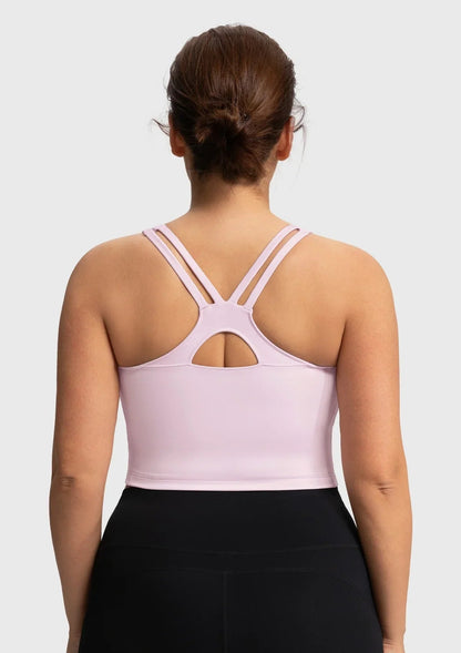 HSIA AirBalance Wirefree Lightly Padded Medium Support Breathable Sports Bra
