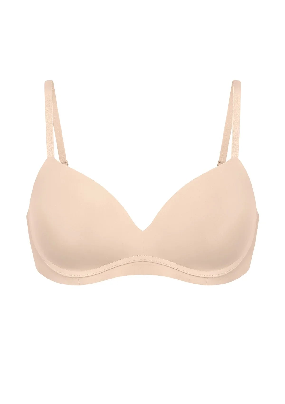 Comfortable Wireless Push Up Plunge Bra with Padded V Lift