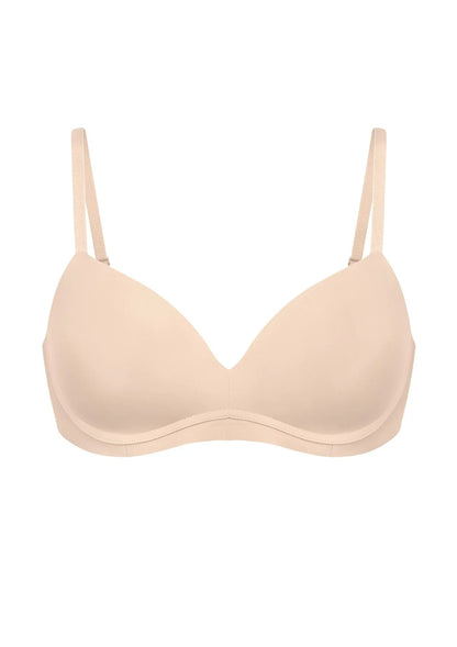 Comfortable Wireless Push Up Plunge Bra with Padded V Lift