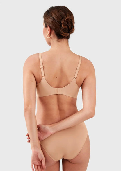 HSIA Ada Buttery Soft V-Neck Wireless Comfortable Bra No Underwire Supportive T-shirt Push Up Bralettes Plunge Seamless