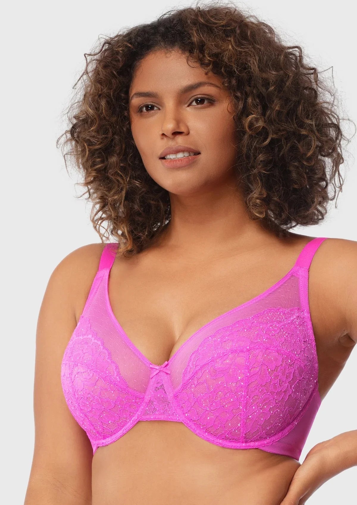 Enchante Lace Unlined Full Coverage Underwire Bra