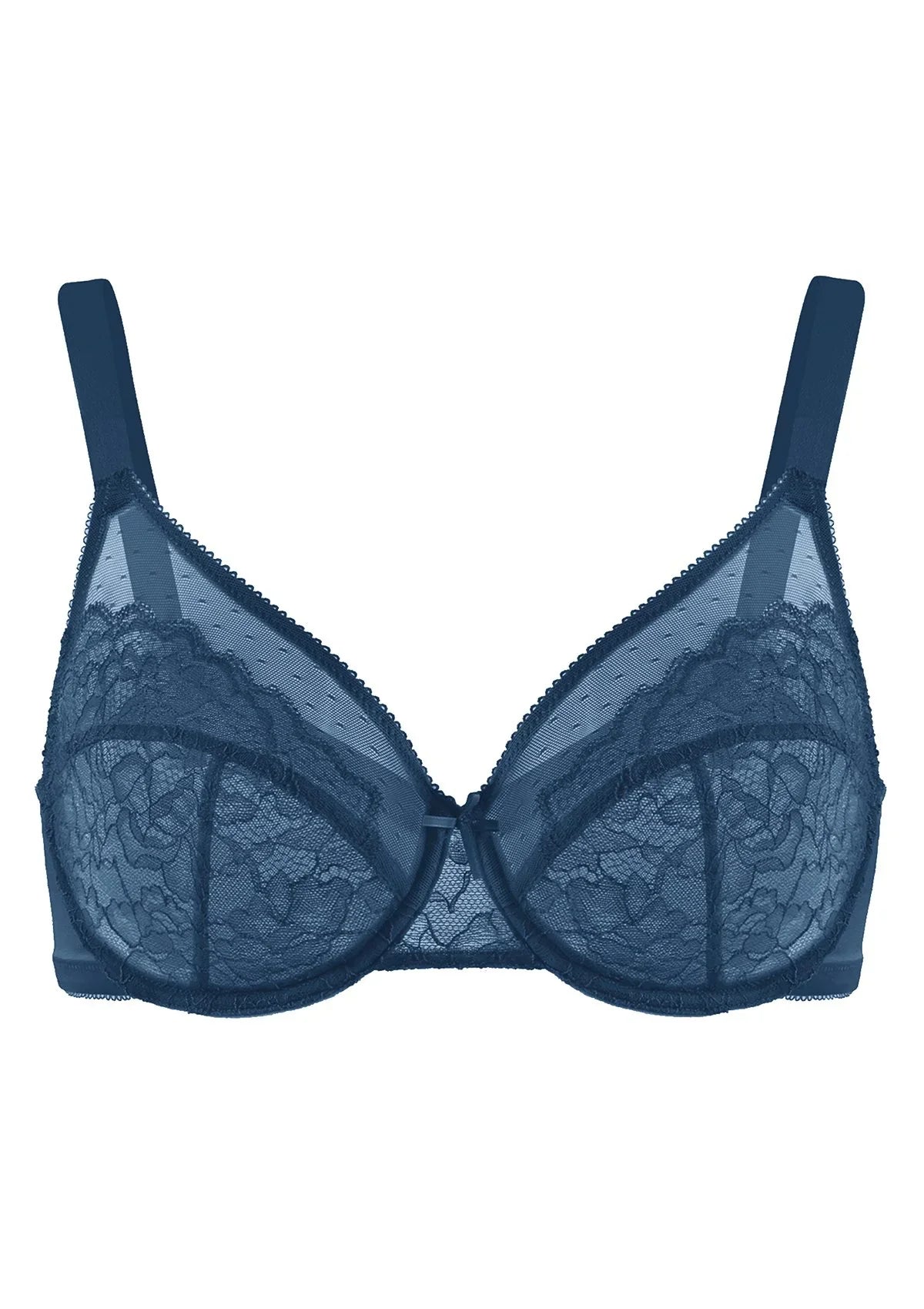Enchante Lace Unlined Full Coverage Underwire Bra