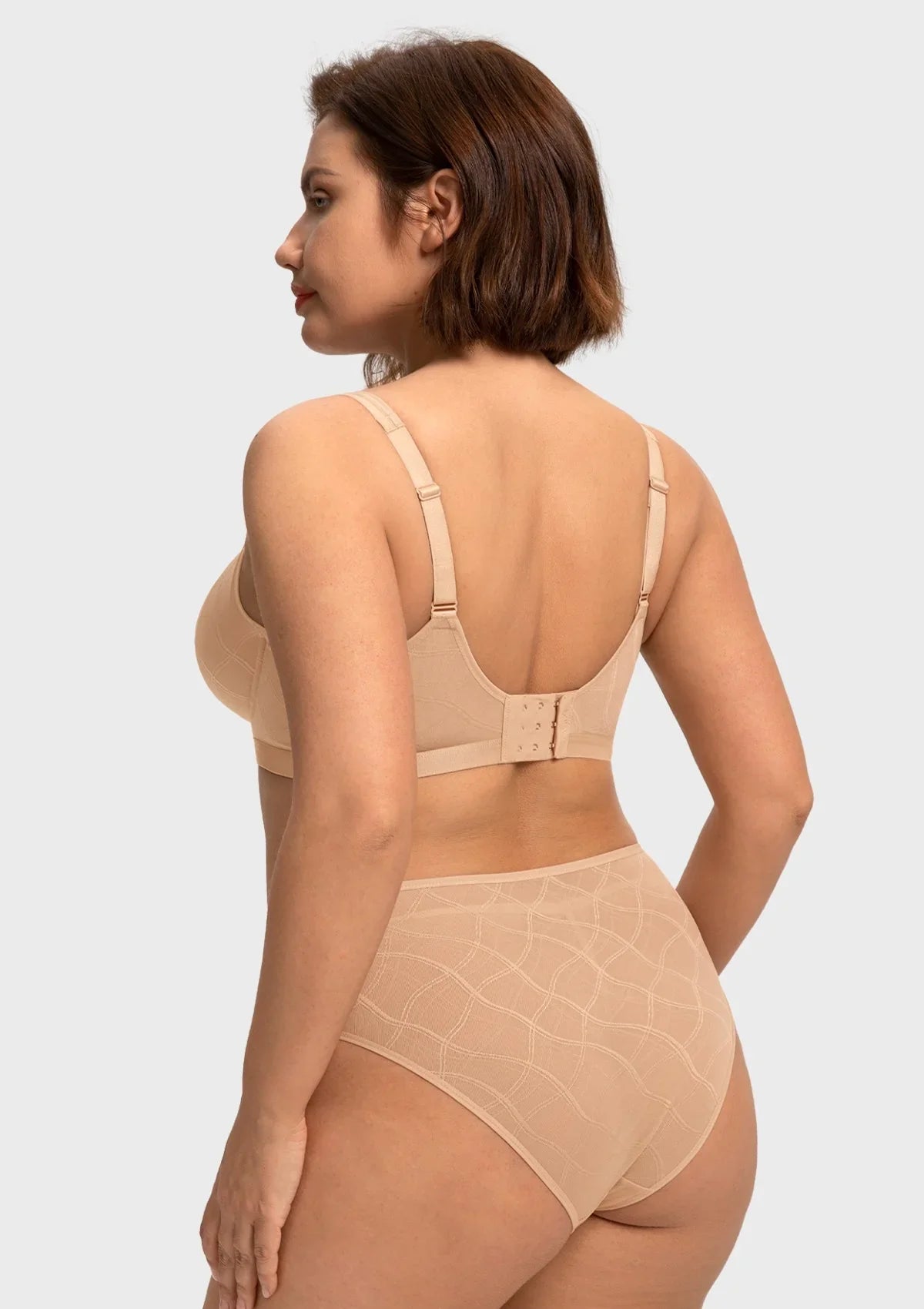 HSIA Skylark Breathable Lightweight Supportive Jacquard Mesh Wide Strap 3/4 Cup Comfort Bra