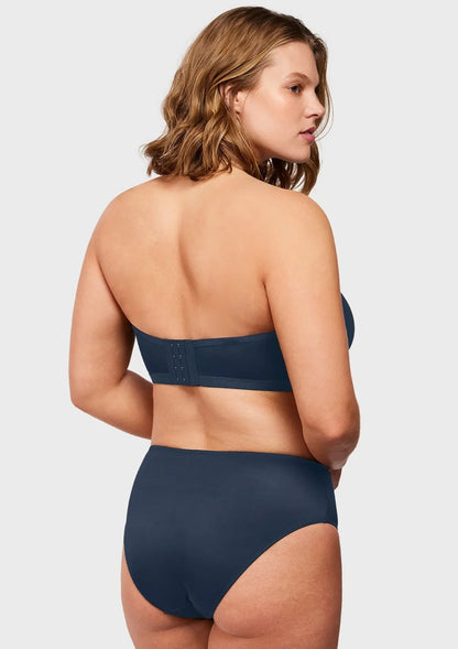 Bella Sheer Mesh Unlined Underwire Strapless Balconette Bra