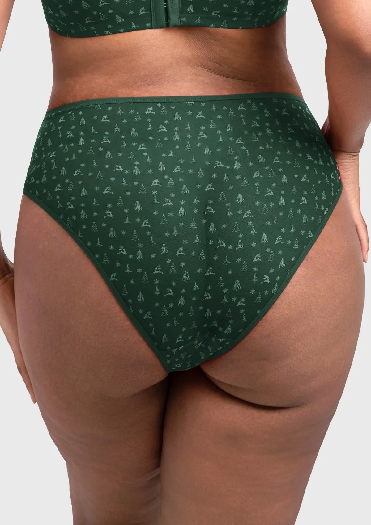 HSIA Christmas Holiday Edit Printed Mesh Panty Breathable Soft Full Coverage Comfort Fit