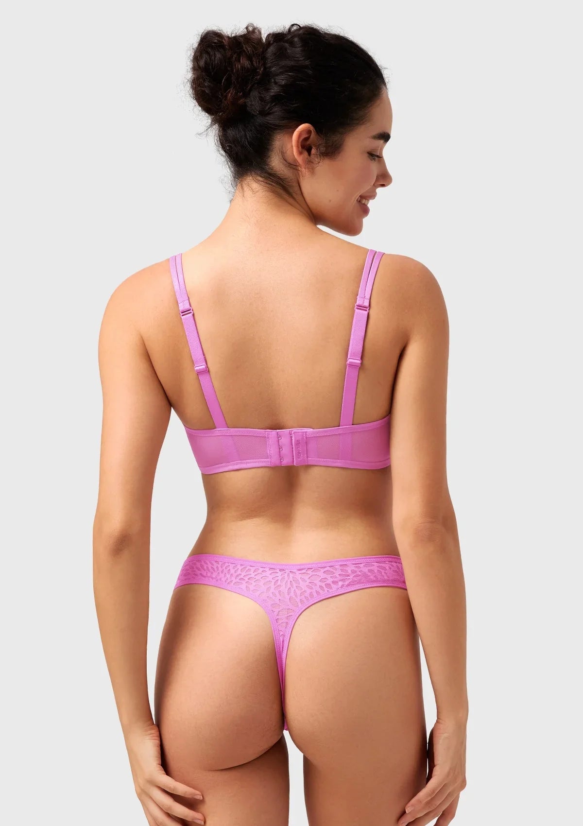 HSIA Vine Sexy Underwire Half-Cup Bra with Sheer Single-Layer Lace