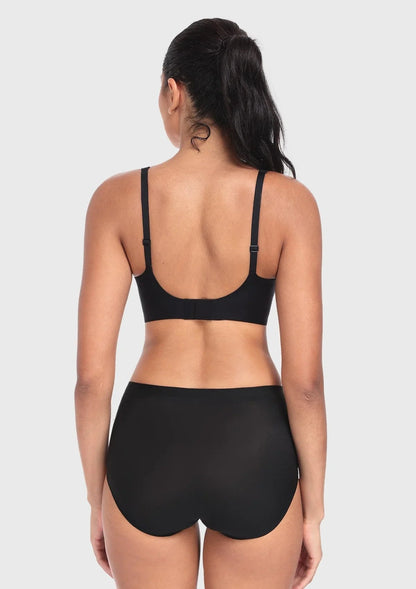 Deep V Seamless Bra Wireless Lift Breathable Perforated Foam Cups