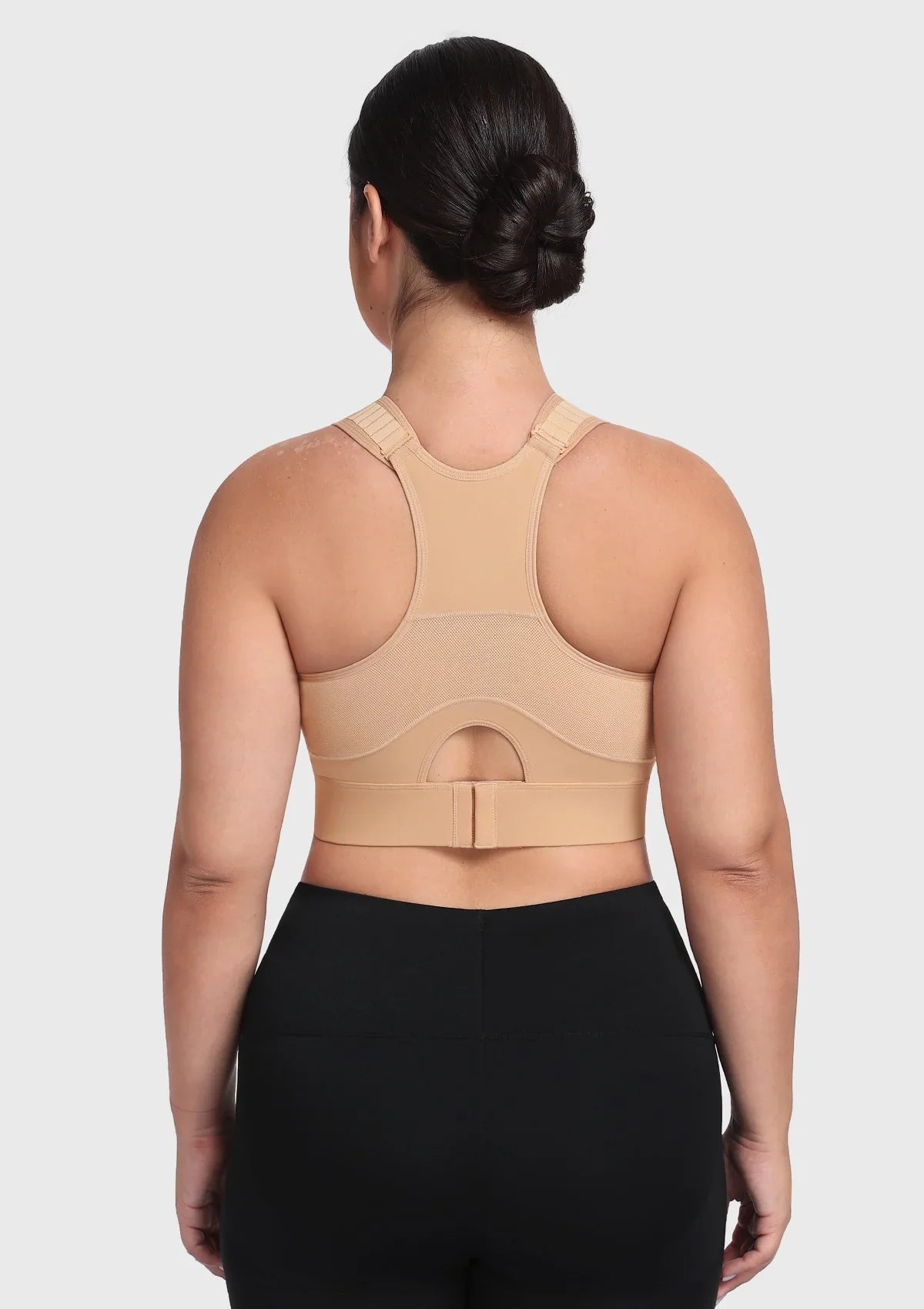 HSIA FlexCore High Impact Racerback Sports Bra Adjustable Support Full Coverage Fit