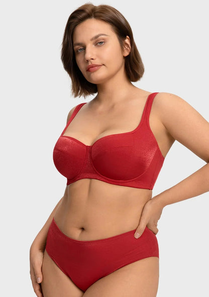 Starry Night Lightly Lined Lightly Padded Plus Size Balconette Bra