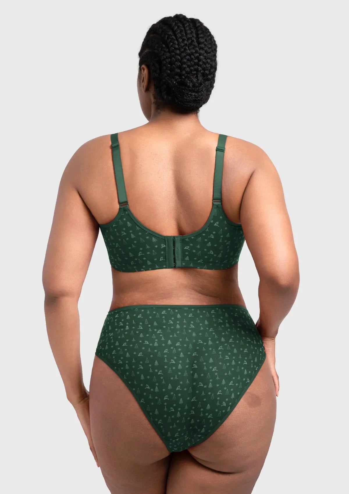 HSIA Christmas Holiday Edit Unlined Plus Size Non-padded Underwire Adjustable Straps Full Coverage Bra