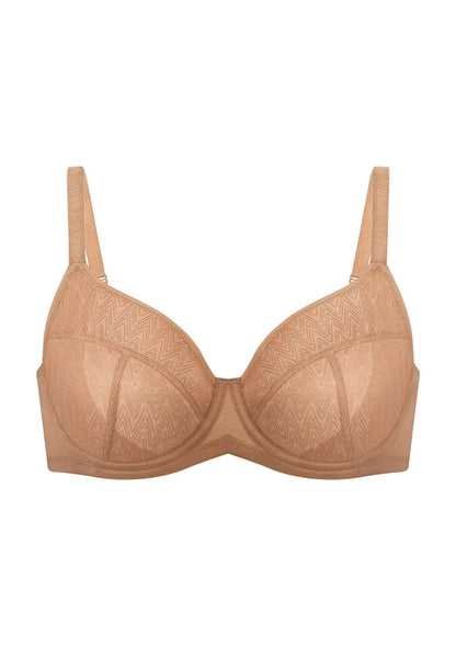 HSIA Willa Wave Plus Size Breathable Mesh Unlined Non-padded Full Coverage Underwire Bra