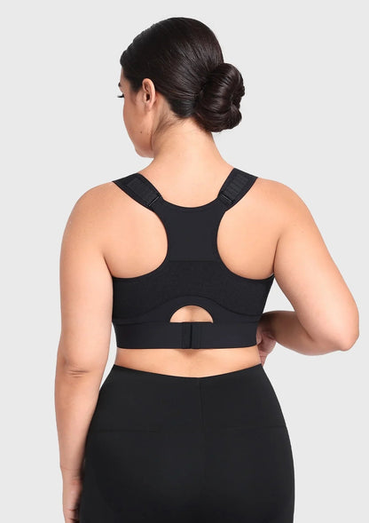 HSIA FlexCore High Impact Racerback Sports Bra Adjustable Support Full Coverage Fit