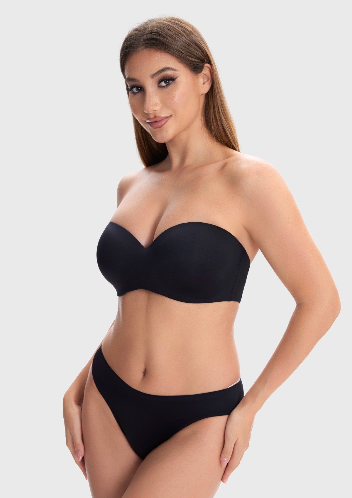 Breya Silicone-Free Seamless Push Up Strapless Bra