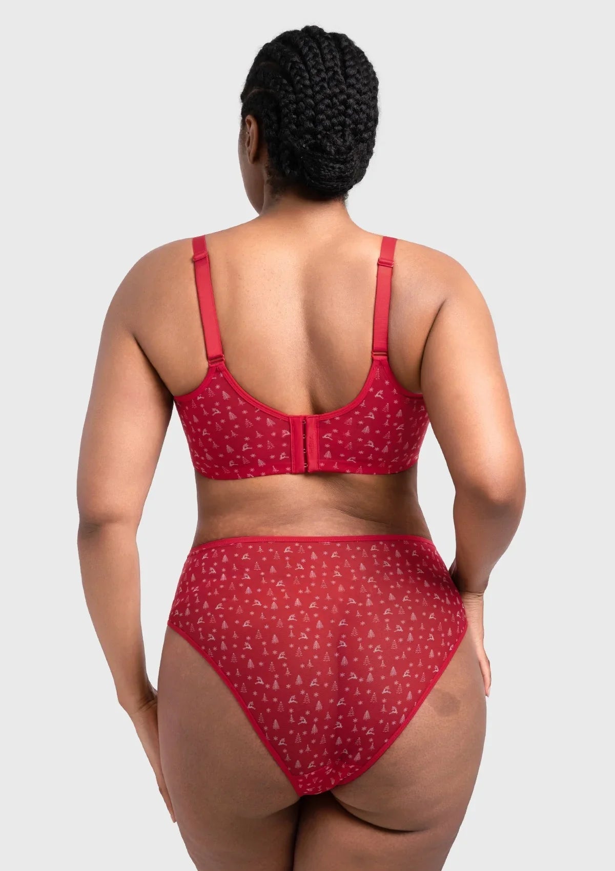 HSIA Christmas Holiday Edit Unlined Plus Size Non-padded Underwire Adjustable Straps Full Coverage Bra
