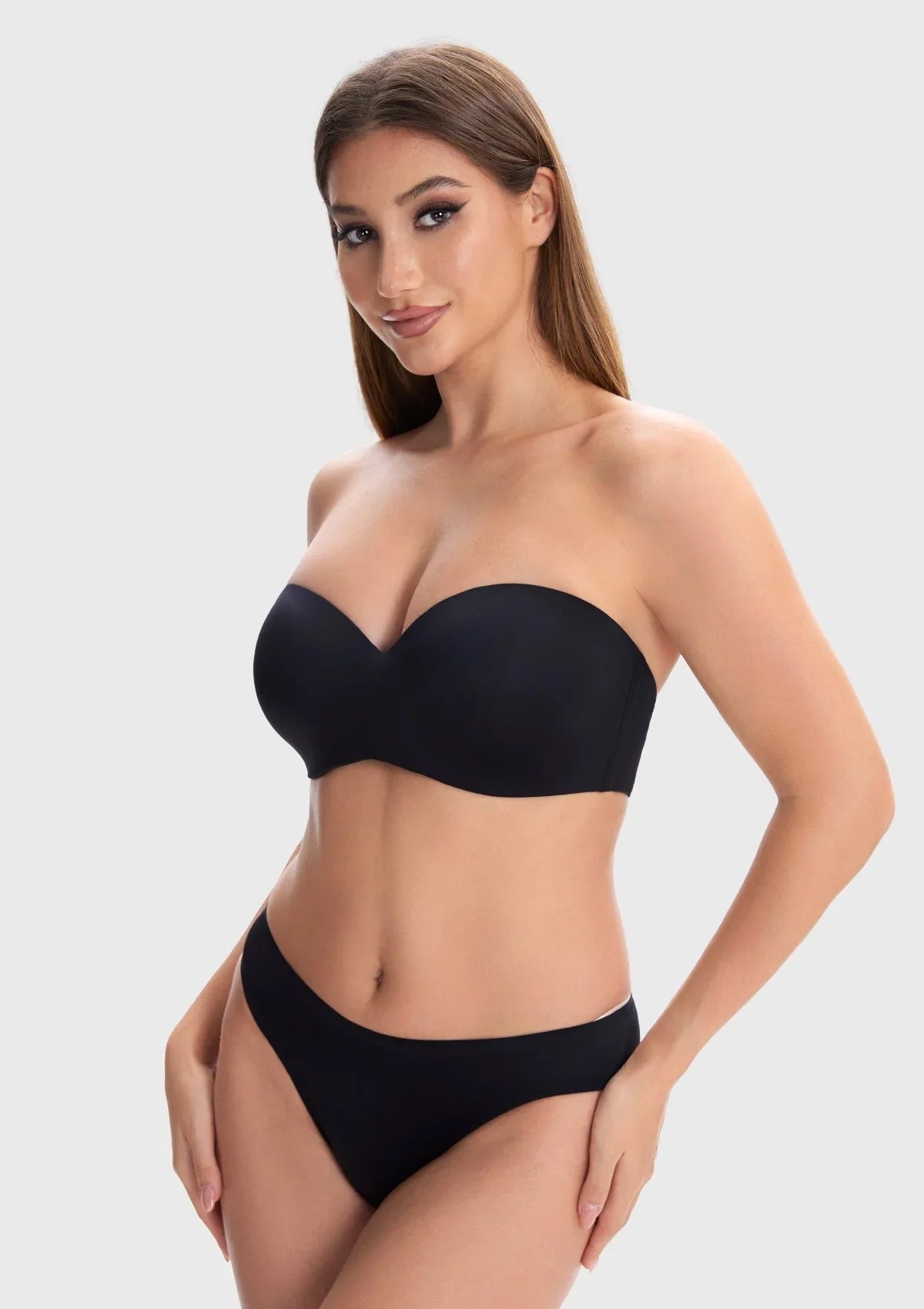 Breya Silicone-Free Seamless Push Up Strapless Bra