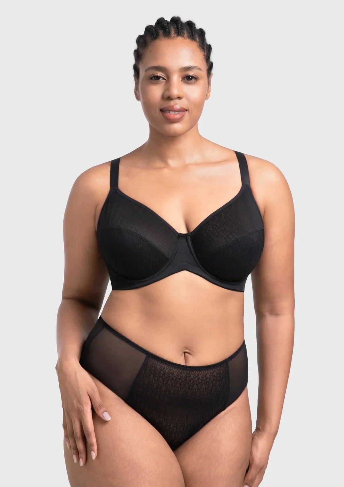 HSIA Willa Wave Plus Size Breathable Mesh Unlined Non-padded Full Coverage Underwire Bra