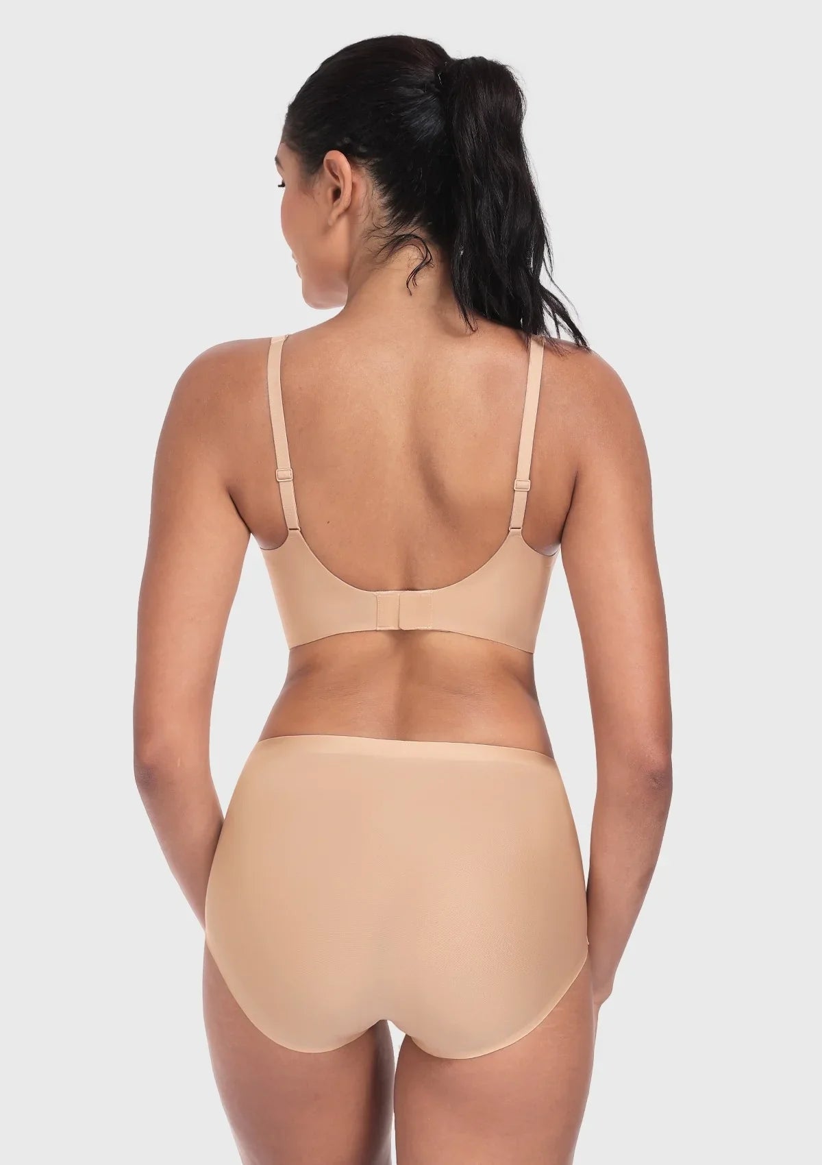 Deep V Seamless Bra Wireless Lift Breathable Perforated Foam Cups