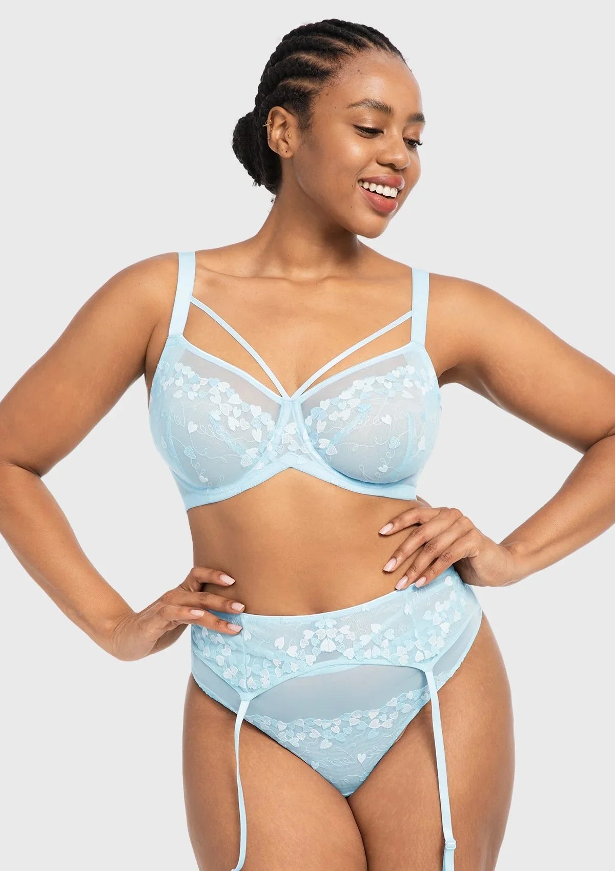 HSIA Renna Holiday Edit Embroidery Pink Lace Underwire Bra