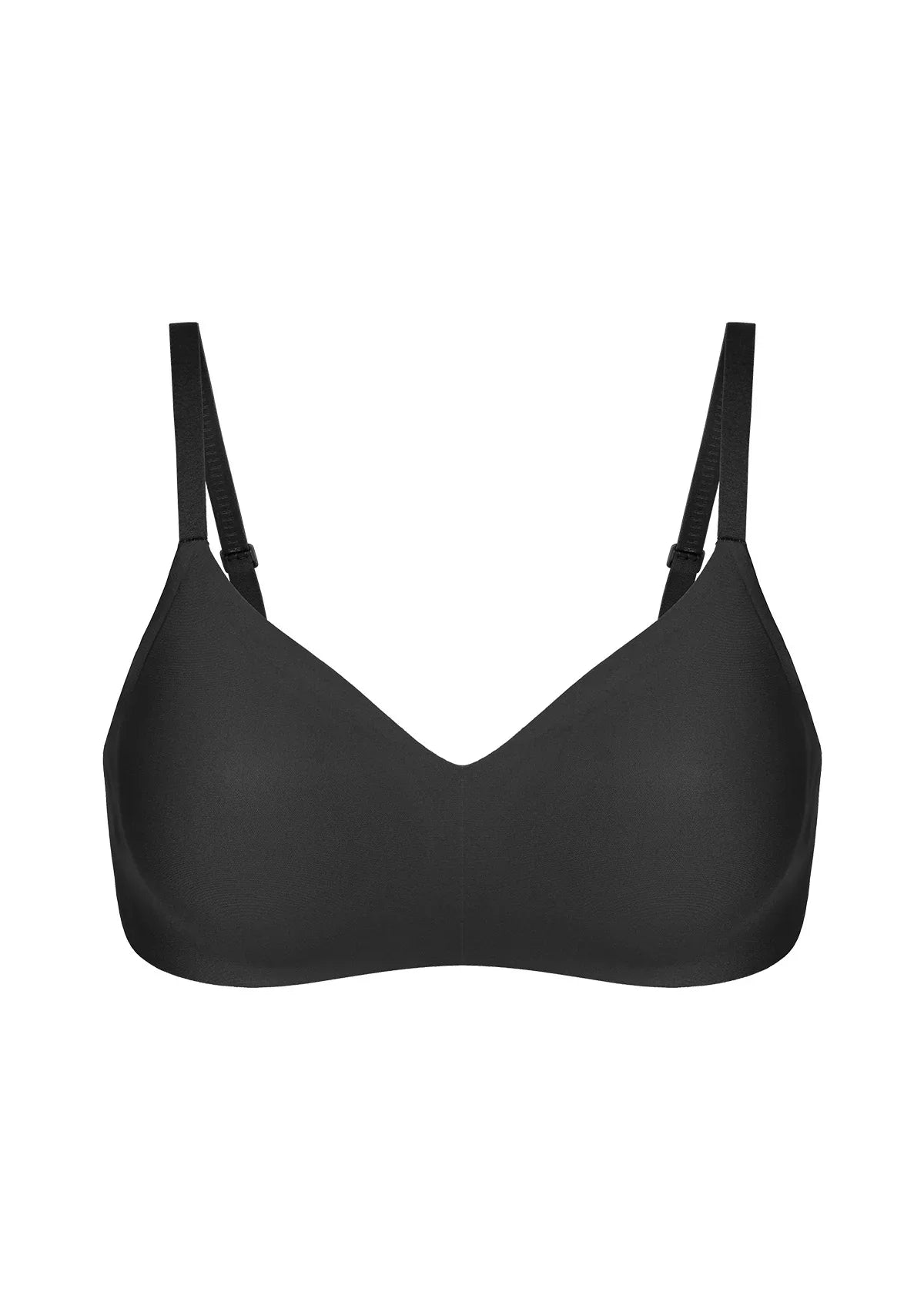 HSIA Ada Buttery Soft V-Neck Wireless Comfortable Bra No Underwire Supportive T-shirt Push Up Bralettes Plunge Seamless