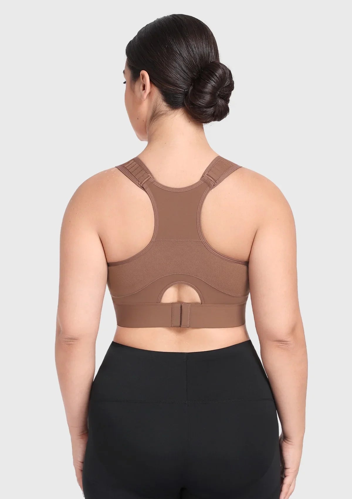 HSIA FlexCore High Impact Racerback Sports Bra Adjustable Support Full Coverage Fit