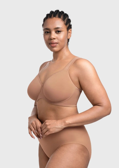 Joan Ultimate Soft T-shirt Unlined Underwire Minimizer Bra