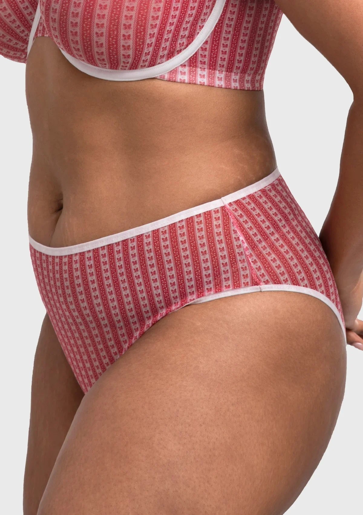 HSIA Christmas Holiday Edit Printed Mesh Panty Breathable Soft Full Coverage Comfort Fit