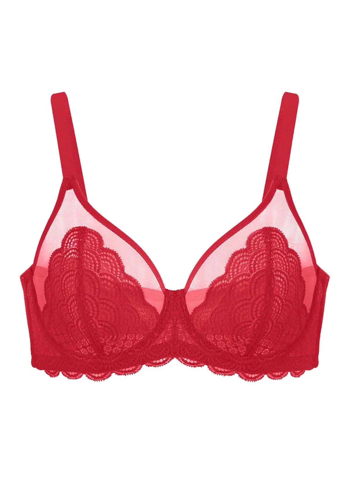Mermaid Scales Lace Unlined Bra
