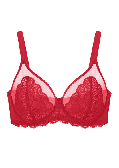 Mermaid Scales Lace Unlined Bra