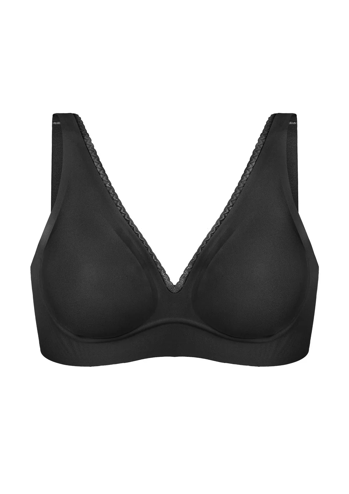 Deep V Seamless Bra Wireless Lift Breathable Perforated Foam Cups