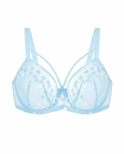 HSIA Renna Holiday Edit Embroidery Pink Lace Underwire Bra