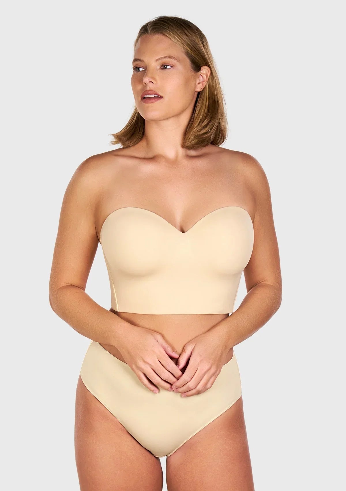 HSIA Longline Strapless Underwire Full Coverage Corset Bra
