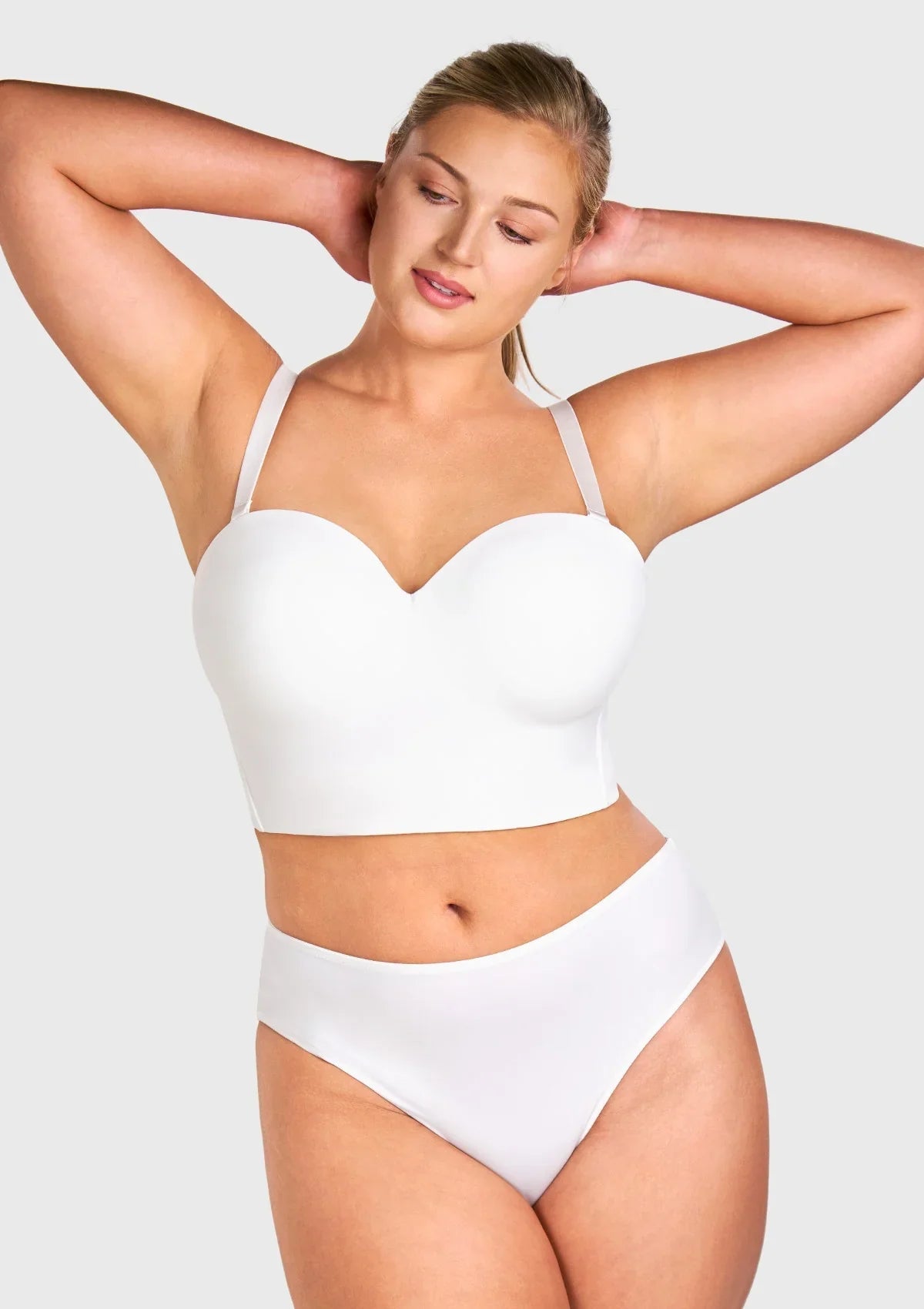 HSIA Longline Strapless Underwire Full Coverage Corset Bra