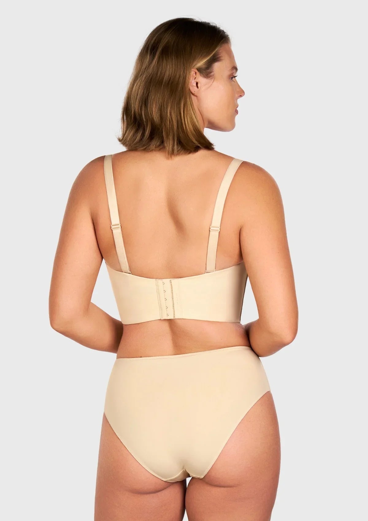 HSIA Longline Strapless Underwire Full Coverage Corset Bra