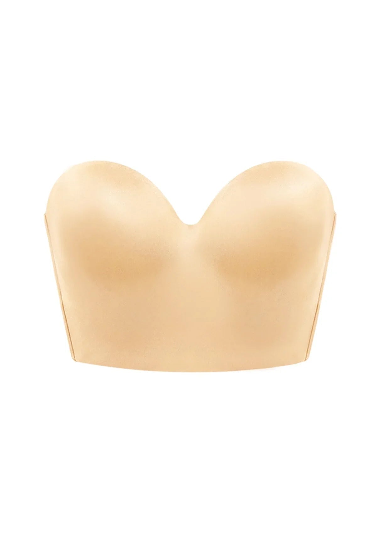 Smooth Satin Longline Strapless Corset Bra