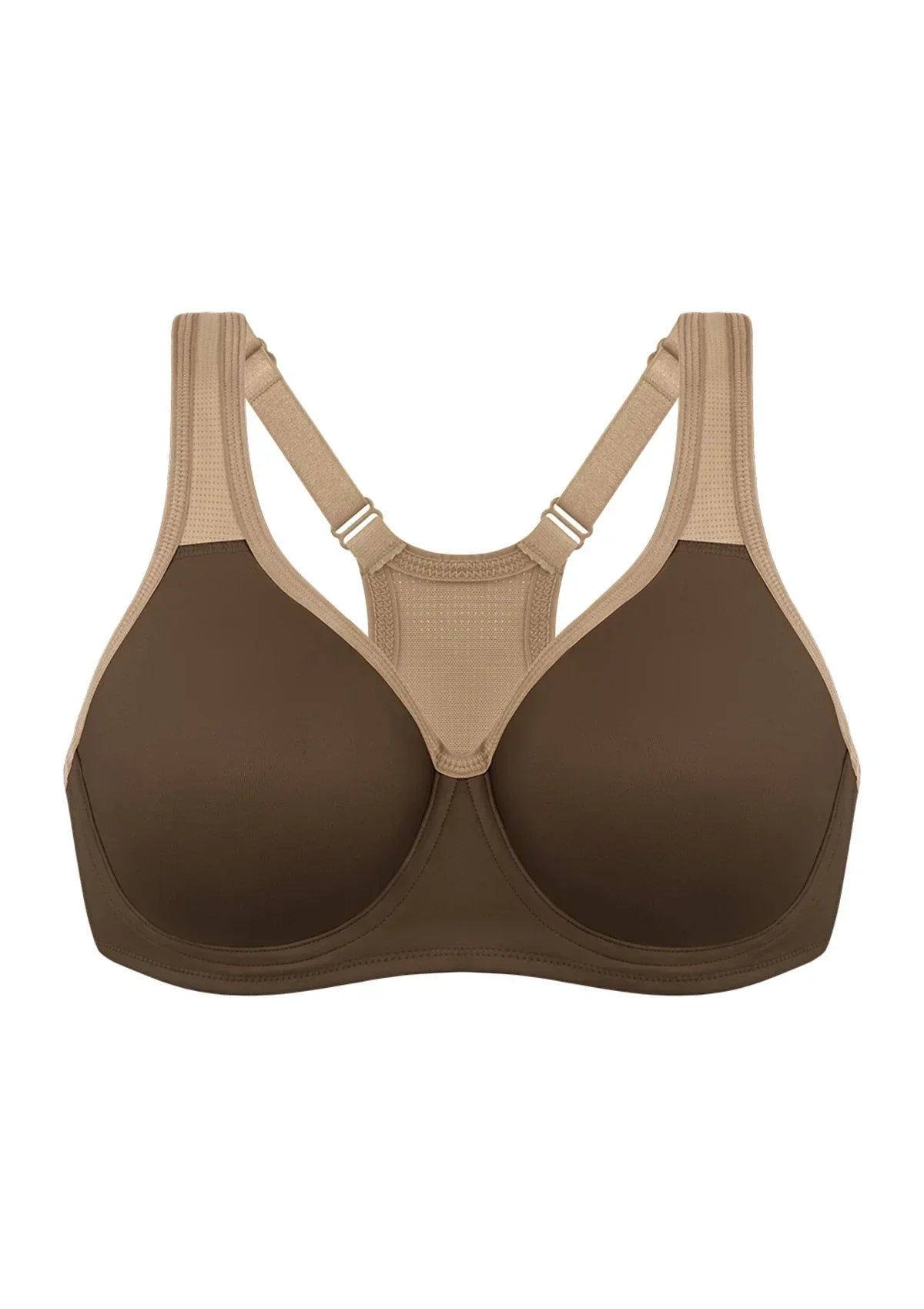 ComfyArc Unlined Outside Underwire Racerback Sports Bra