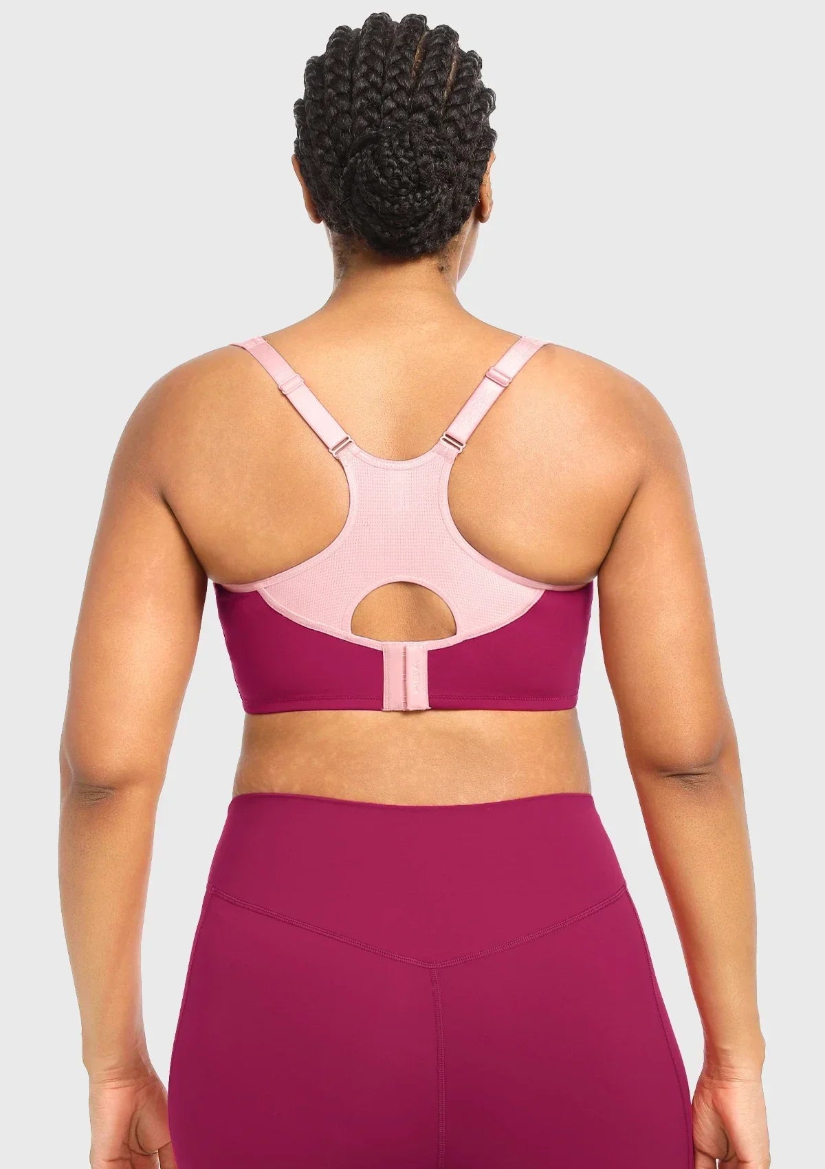 ComfyArc Unlined Outside Underwire Racerback Sports Bra