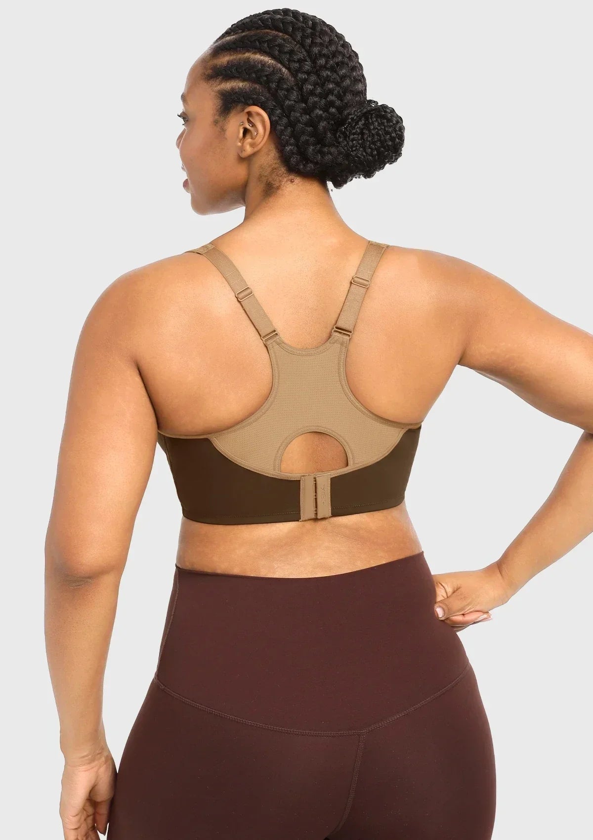 ComfyArc Unlined Outside Underwire Racerback Sports Bra