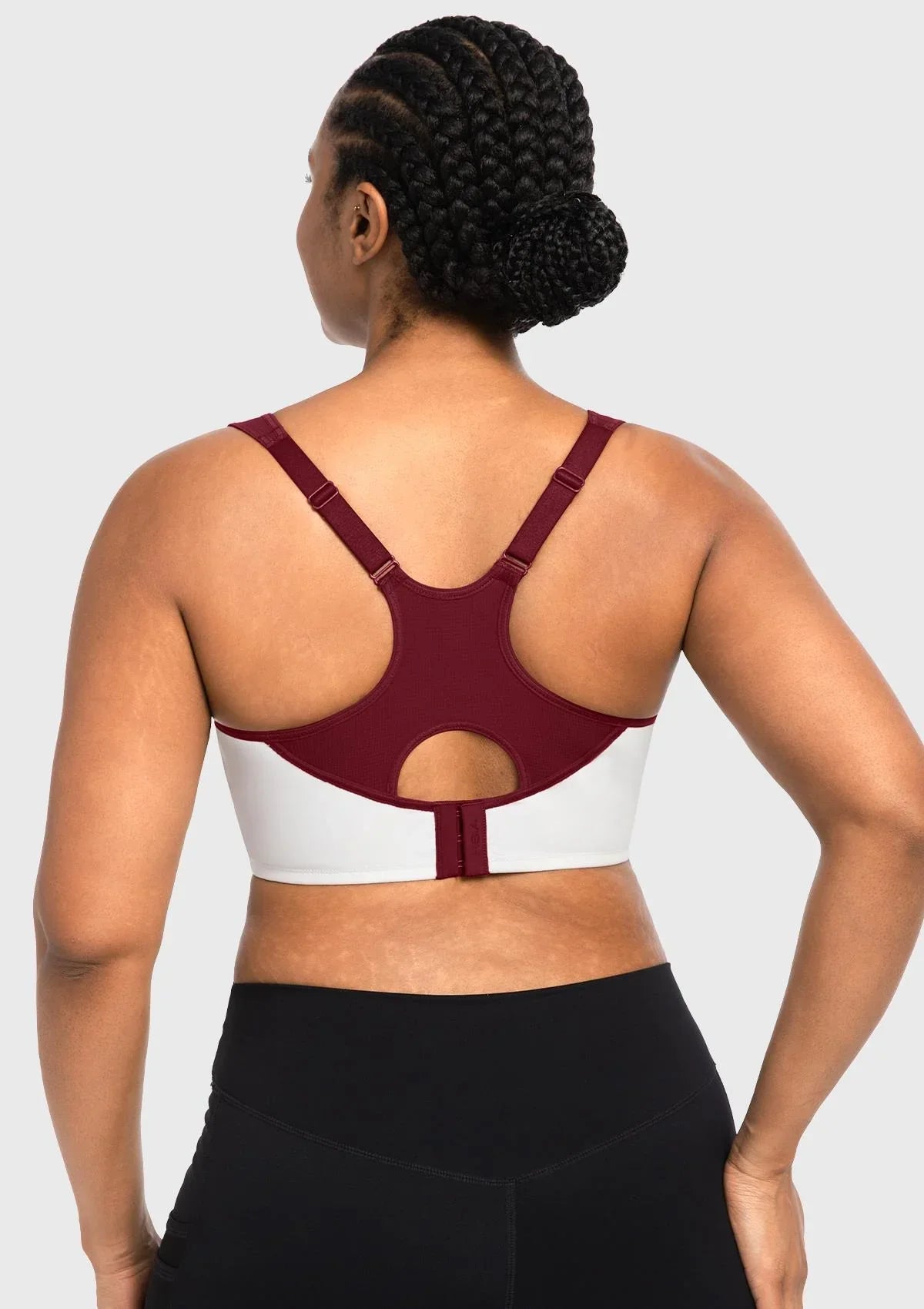 ComfyArc Unlined Outside Underwire Racerback Sports Bra