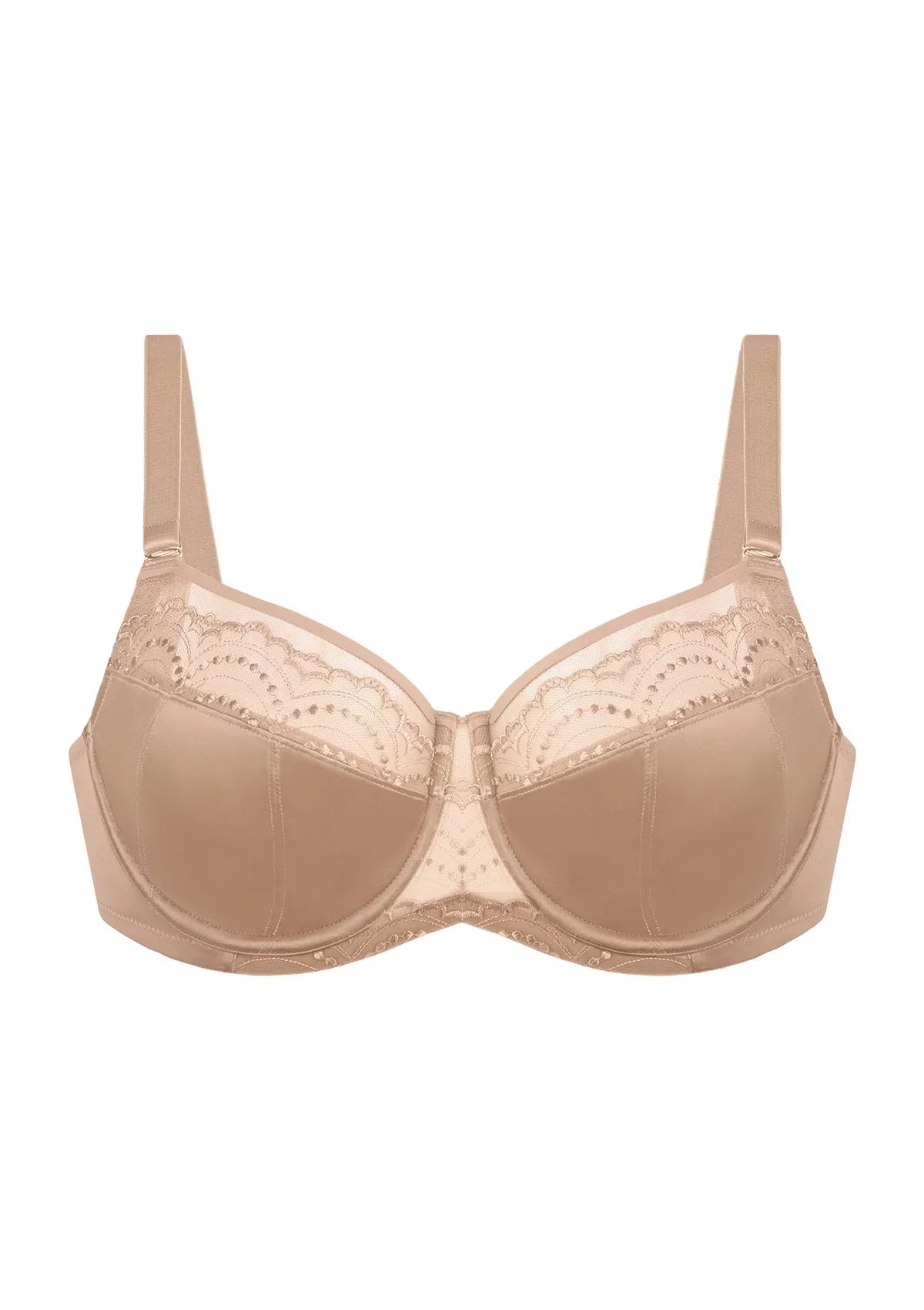 Soie French Embroidered Lace Balconette Bra
