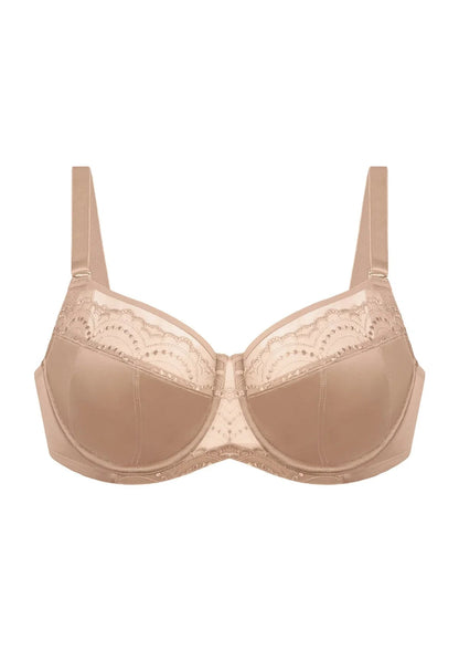 Soie French Embroidered Lace Balconette Bra