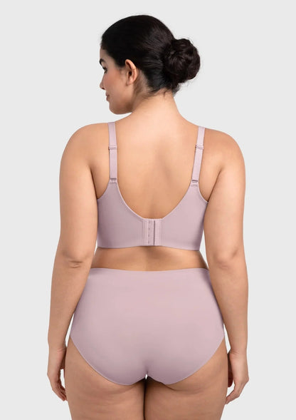 HSIA Delia Plus Size Lightly Padded Seamless Full Coverage Underwire Longline T-Shirt Bra for Fuller Bust