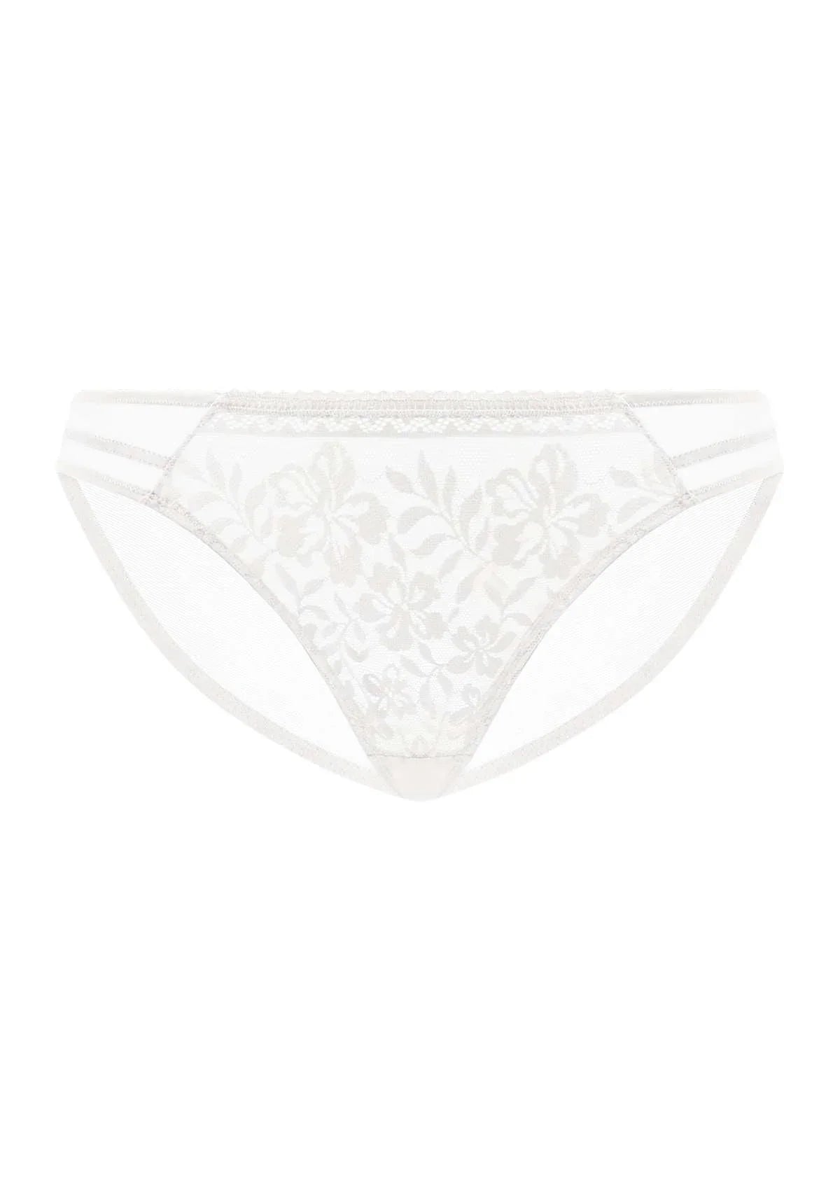 Gladioli White Floral Lace Bikini Underwear