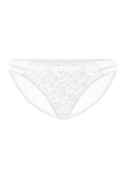 Gladioli White Floral Lace Bikini Underwear