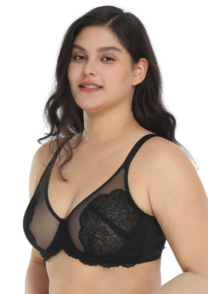 HSIA Blossom Unlined Lace Underwire Bra