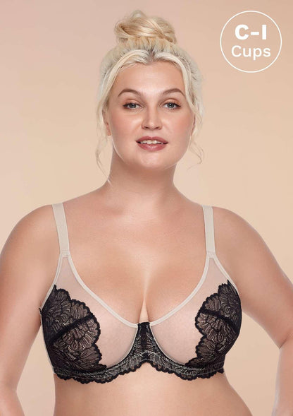HSIA Blossom Unlined Lace Underwire Bra