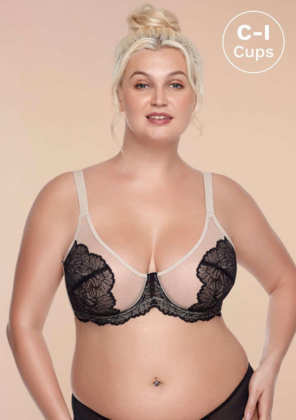 HSIA Blossom Unlined Lace Underwire Bra