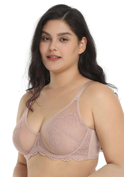 HSIA Blossom Unlined Lace Underwire Bra