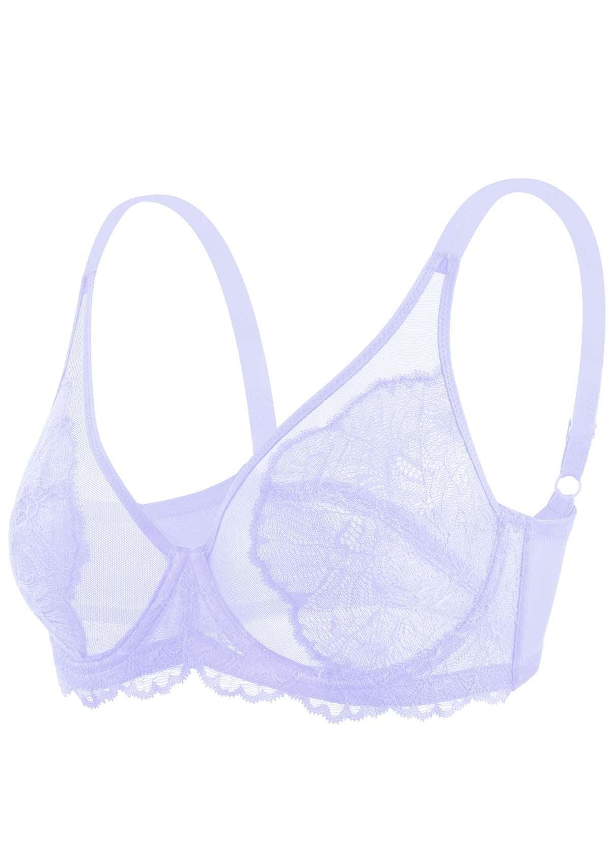 HSIA Blossom Unlined Lace Underwire Bra