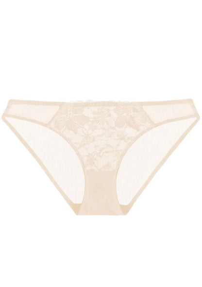 HSIA Breathable Sexy Lace Beige Cream Bikini Underwear